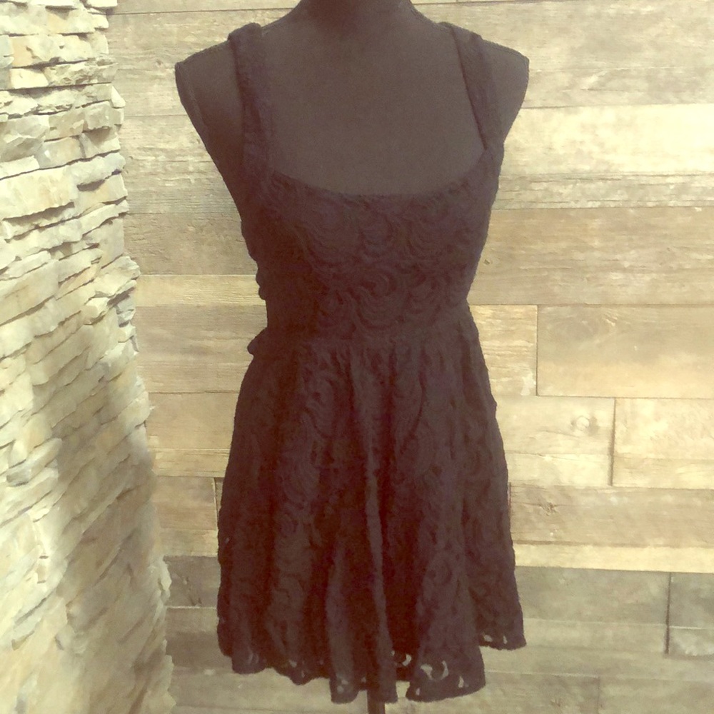 Black Lace Dress by Free People